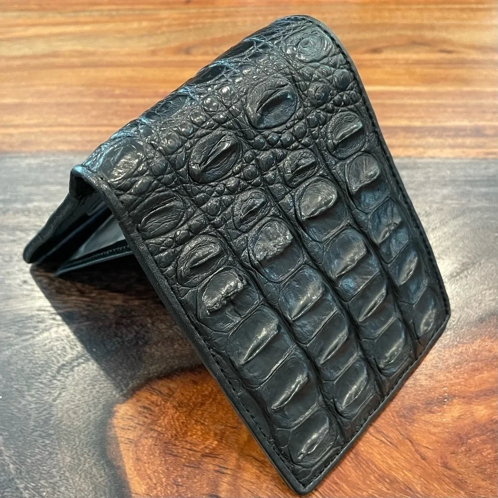 Authentic Crocodile Leather Wallet 1A